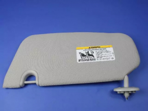 Right visor for Jeep Patriot 11-17, gray, without hook