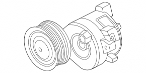 BMW X5 G05 21-23 3.0T 48V Drive Belt Tensioner Pulley