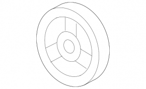 Crankshaft Pulley Cadillac CTS 14-15 3.6 LFX, Rusty