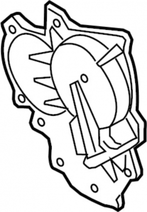 Left phase regulator cover with valves Nissan Murano z52 15-24