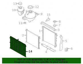 Radiator mesh protective BMW X5 G05 19-23 3.0T