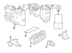 Fuse box under the dashboard Nissan Altima 19-24 2.5 fwd 7370-1512