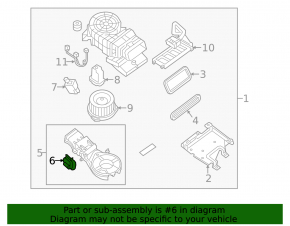 Actuator motor heater drive 2 row Nissan Pathfinder 13-20