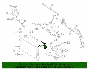Volvo XC90 16-25 T8 Engine Cooling System Pump with Bracket