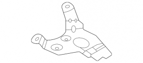 Polestar 2 Front Subwoofer Bracket 21- LHD