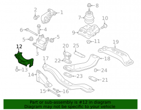 Subaru Legacy 10-14 manual transmission mount