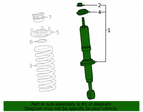 Front right shock absorber Lexus LX600 LX700h 22-26