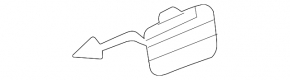 Right rear bumper tow hook cap for Audi SQ7 20-24