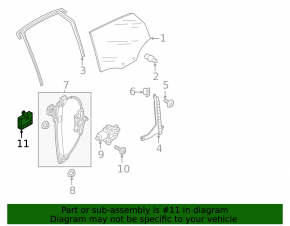 Computer door rear left Audi Q7 16-