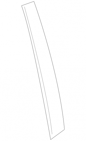 Rear left door glass guide trim BMW 5 F10 11-16 black