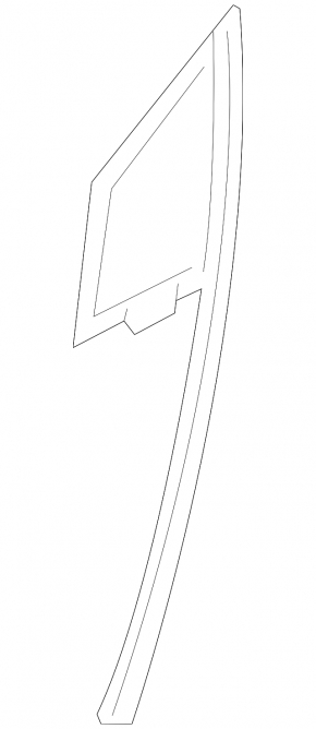 Window with glass seal front right BMW i3 14-20