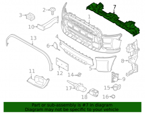 Upper radiator deflector Mini Cooper 22-24 S model