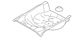 Trunk trough Subaru Impreza 4d 17-23 white