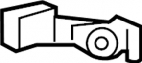 Front bumper mount right Infiniti QX30 17-
