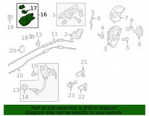 Honda CRZ 11-16 11-16 Outer Front Left Door Handle
