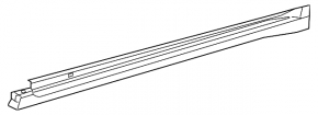 Threshold left Lexus ES250 ES300h ES350 19-