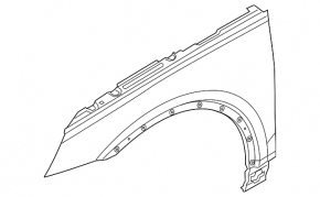 Front left wing Audi Q5 80A 18-24