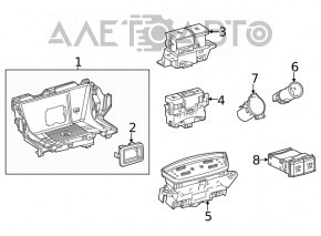 Parking button Toyota Venza 23-