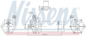 Auxiliary pump for cooling system Mercedes GLS-class X166 13-19