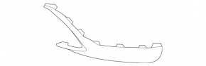 Right front bumper trim for Mercedes GLA 15-17