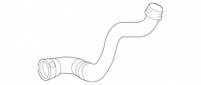 Lower radiator cooling pipe Mercedes W166 GLE 16-17 2.1d