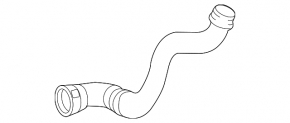 Lower radiator cooling pipe Mercedes W166 GLE 16-17 2.1d