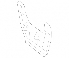 Rear bumper mount center upper Mercedes GLC 16-22