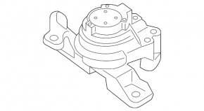 Right upper engine mount for Ford Flex 13-19