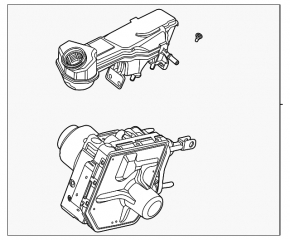 ABS ABS Ford Escape MK4 23 with brake master cylinder, reservoir and cover