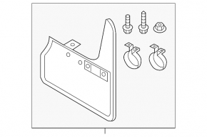 Mudguards front 2pcs Volkswagen ID.4 21-23