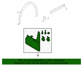 Mudguards front 2pcs Volkswagen ID.4 21-23