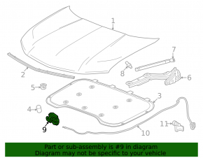 Honda Prologue 24-26 Hood Lock