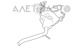 Mercedes W164 ML350 rear muffler with right barrel