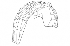 Rear left fender liner for VW Atlas 21-25