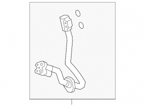 Air conditioning tube condenser-compressor Audi A6 C7 16-18 2.0T