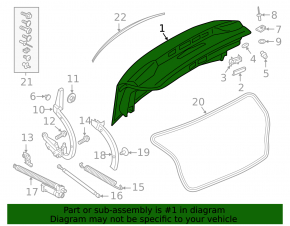 Boot lid Audi A6 C8 19-