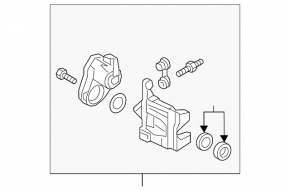 Rear left support Audi Q7 16- electric