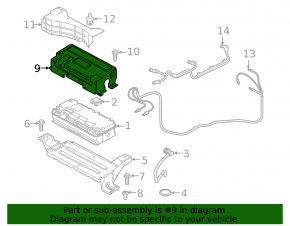 Audi Q8 19-25 Upper MHEV 48V Battery Bracket