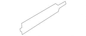 Small inner glass seal for rear right door of BMW 7 G12 16-22, without curtain