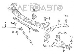BMW X2 F39 18-23 V-shaped TV strut