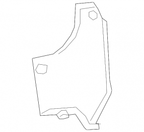 Rear bumper mount lower left Toyota Rav4 16-18 rest seal
