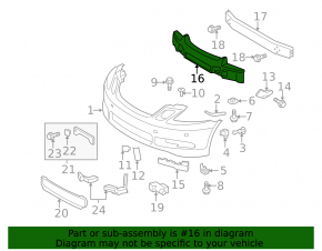 Lexus GS300 GS350 GS430 GS450h 06-07 Front Bumper Absorber