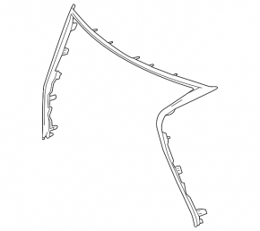 Radiator grill frame grill Lexus IS 14-16 prerest