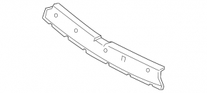 Front bumper center trim for Lexus GX460 14-19 rest.