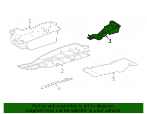 Rear left underbody protection for Toyota Rav4 13-18