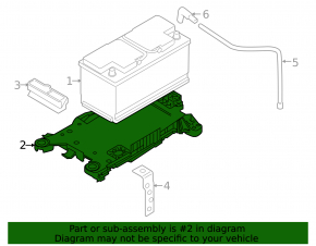 BMW X1 F48 20-22 Battery Tray for 80Ah Battery