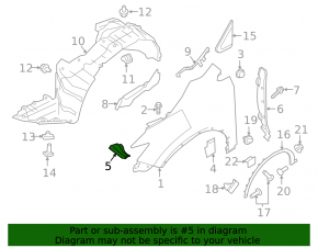 Left wing bracket Nissan Murano z52 15-