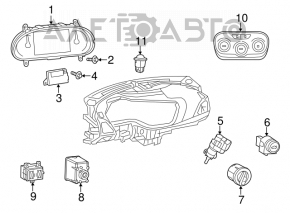 Dodge Dart 13-14 instrument cluster small display