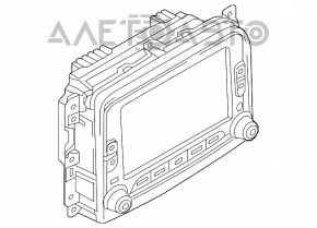 Monitor, display, navigation Fiat 500L 14-