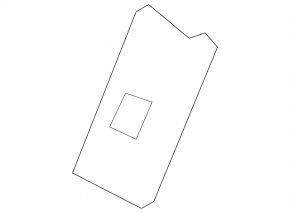 Isofix rear seat plug for Toyota Camry v70 18-24 gray